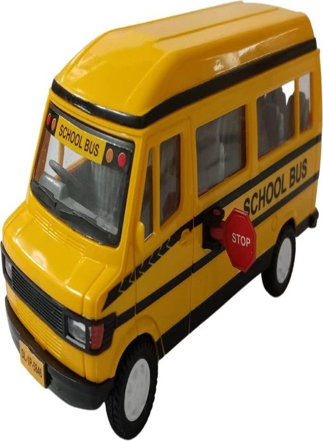 USCATALOG Gift Gallery Pull Back Action School Bus Model Toy for Kids and Boys (Color May Vary) - Image 2